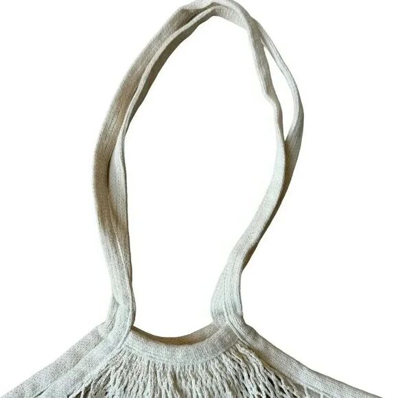 Adidas Reusable Eco Cotton Mesh Bohemian Coastal Vintage Rare Grocery Bag - Picture 2 of 6